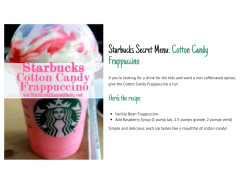 Starbucks Frappuccino Coffee Drink (Starbucks Cotton Candy Frappuccino)