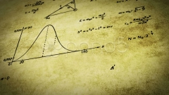 math physics formulas on old paper tilti... | Stock Video | Pond5