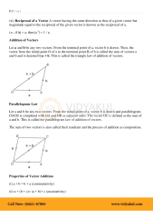 Class 12th Math Vector Algebra Formulas CBSE 2023