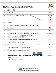 Mental Maths Test Year 4 Worksheets