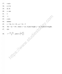 CBSE Class 9 Mental Maths Linear Equation In Two Variables Worksheet