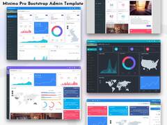 Minimo Pro Dashboard Template: 5y-Designed Dashboards