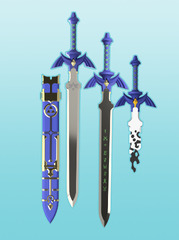 Master Sword (36.5 Foam Master Zelda Link Sword Fantasy Legend Video Game Scabbard)