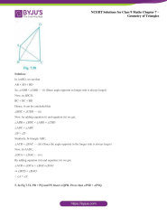 NCERT Solutions for Class 9 Maths Chapter 7 Triangles