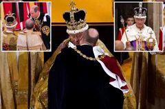 King Charles and Prince William's sweet coronation moment