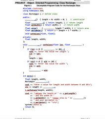 Solved PROJECT Object - Oriented Programming: Class | Chegg