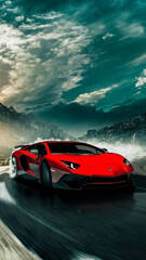 Red Lamborghini Aventador - Unleashing Power and Luxury ...