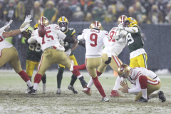 Robbie Gould San Francisco 49ers Unsigned 2021 NFC Divisional Playoffs Game-Winning Field Goal Photograph (49ers–Packers rivalry)