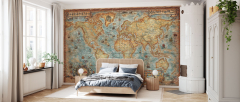 Modern World Antique Map – delightful – Photowall
