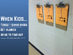 Time Out Form, Shoes Form, Injury Form for PE Class