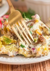 Smashed Potato Salad | Kitchen Fun With My 3 Sons