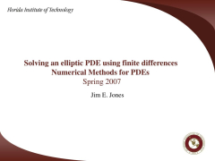 Solving an elliptic PDE using finite differences numerical methods for PDEs