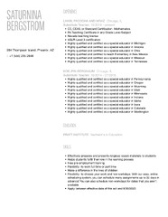 Substitute Teacher Resume Samples | Velvet Jobs