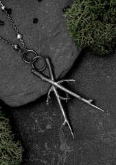 Cailleach Blackthorn necklace in solid sterling silver sterling (Blackthorn Pendant)