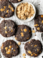 Chocolate Fudge Tahini Cookies (Vegan & Gluten-free)