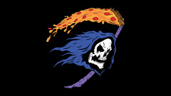 Grim Reaper, Skeletor, digital, skull, black background ...