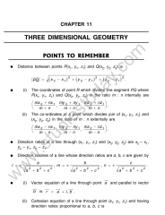 CBSE Class 12 Mathematics Three Dimensional Geometry Worksheet Set A