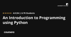 Introduction to Programming Using Python by Coursera