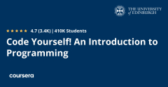 Code Yourself! An Introduction to Programming by Andrew Ng (Coursera)