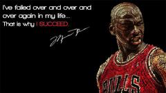 Michael Jordan Quote that is Why I succeed