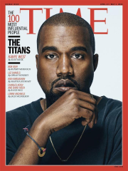 American pop rapper Kanye West TIME