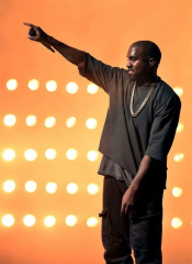 American Pop Music rapper Kanye West