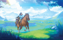 Video Game The Legend of Zelda: Breath of the Wild Zelda Link Horse Landscape