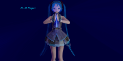 Anime Vocaloid Hatsune Miku Blue Hair Long Hair Blue Eyes Blender 3D Blender
