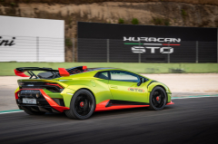 Vehicles Lamborghini Huracán STO Lamborghini Supercar Green Car