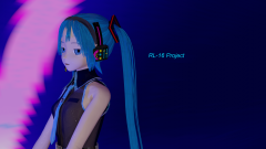 Anime Vocaloid Hatsune Miku Blender Blender 3D Long Hair Blue Hair Blue Eyes