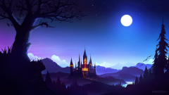 Fantasy Castle Castles Moon