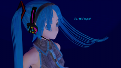 Anime Vocaloid Hatsune Miku Blue Hair Long Hair Blue Eyes Blender Blender 3D