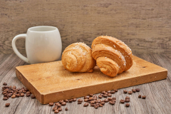 Food Breakfast Still Life Croissant Viennoiserie