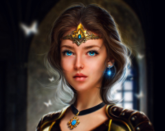 Fantasy Women Blue Eyes